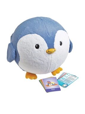 BubblePlush Yoga Ball Buddy for Kids hand2mind Exercise Tully the Penguin Bird